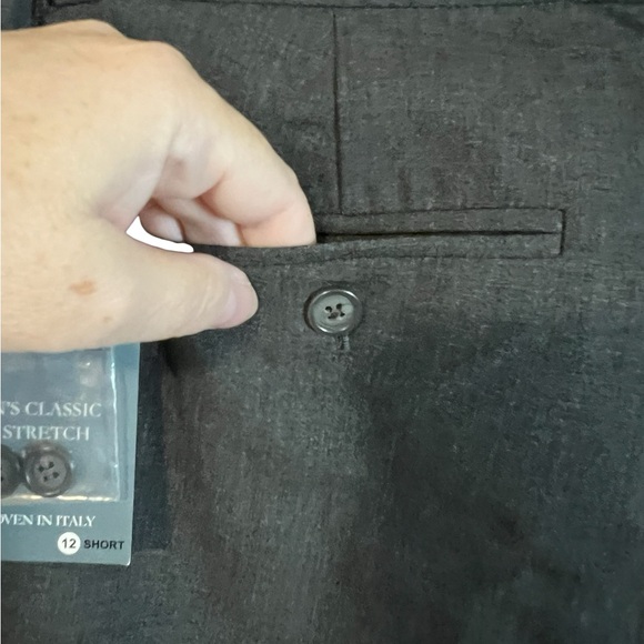 Women’s new wool dress pants in gray and a size 12 short - Picture 7 of 7